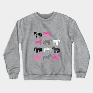 Pinky Ponies Crewneck Sweatshirt